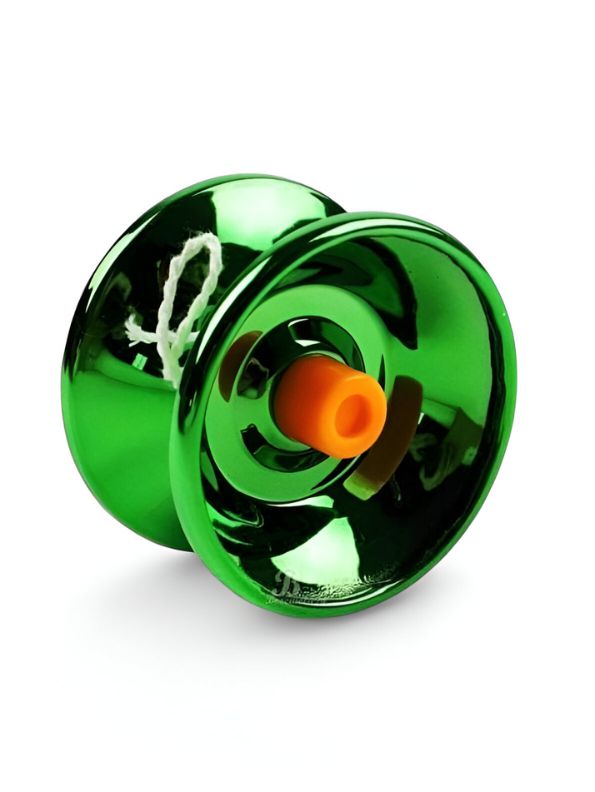Green - TurboSpin – High-Speed Metal Yo-Yo Spinner Toy for Kids | Durable Bearing for Smooth Tricks & Sports Play LMI8847.