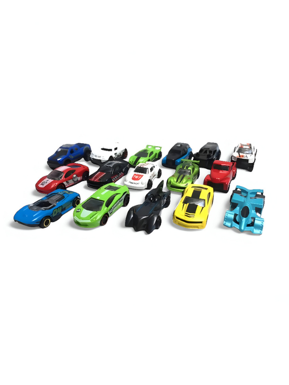 TurboWheels – 16-Piece Diecast Car Set | Mini Collection | Super Moving Stares Kids Playset | Gift for Boys LMI15236.
