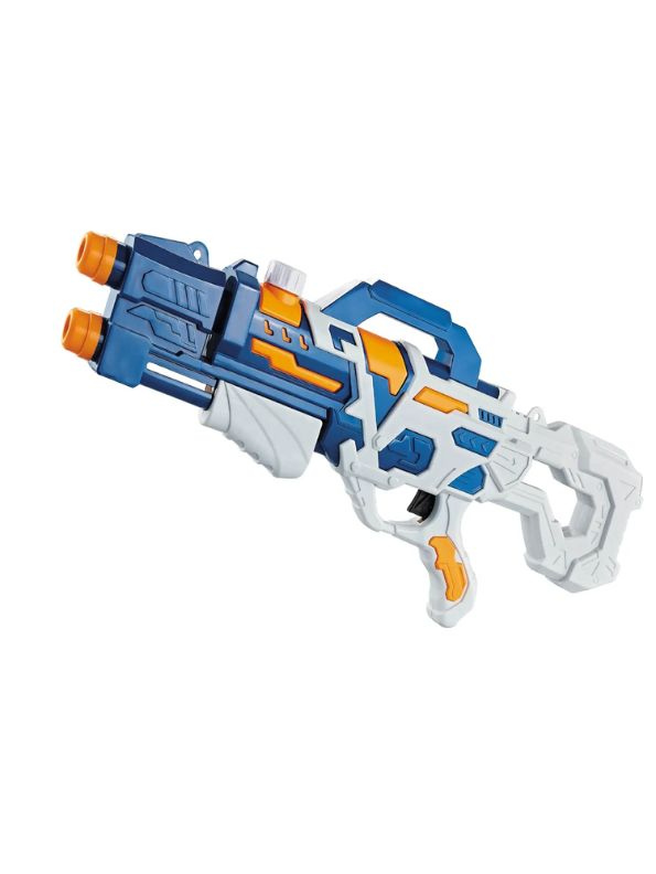 TwinTide X2 - Twin Surge Aqua Shooter | High-Pressure Long-Range Fun - Best Holi Blaster for Kids & Adults Grey LMI11847.