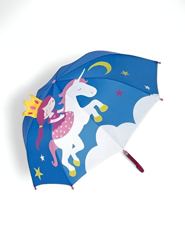 Twinkle Unicorn Girl Umbrella – 47 cm Lightweight & Colorful Rain Protection NOV6222.
