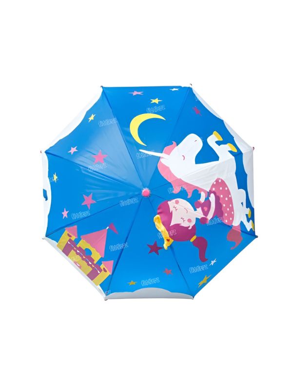 Twinkle Unicorn Girl Umbrella – 47 cm Lightweight & Colorful Rain Protection NOV6222.