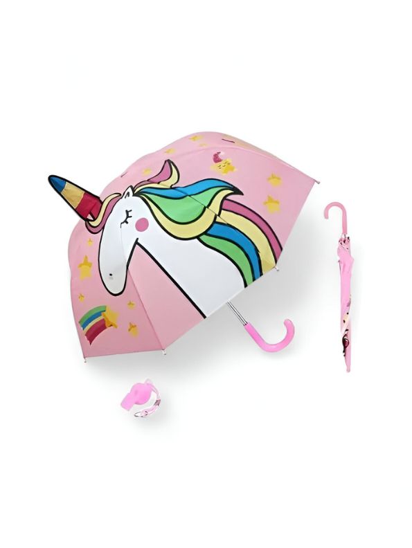 UnicornKids – 47 cm Lightweight & Waterproof Umbrella | Magical Design for Toddlers & Children NOV6222.