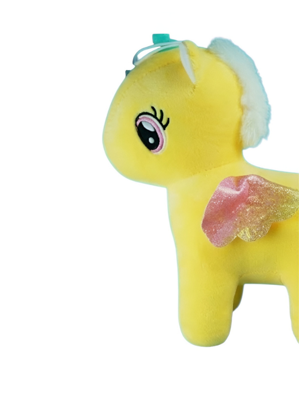 Unicorn Pegasus Plush 7 Inch – Magical Soft Stuffed Unicorn Yellow ST14876.