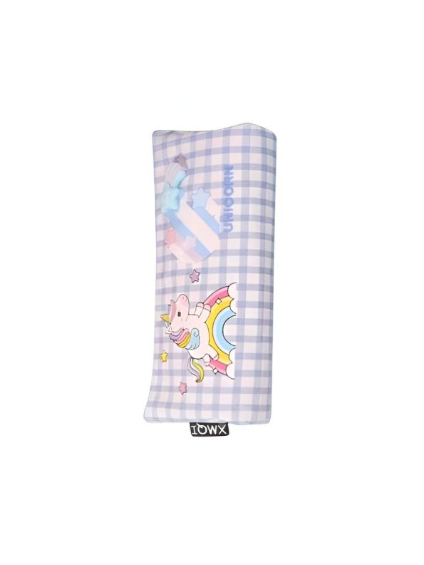 Unicorn Striped Pouch – Single Chain Soft Pouch | Cute & Durable Zipper Bag for Girls NOV6156.