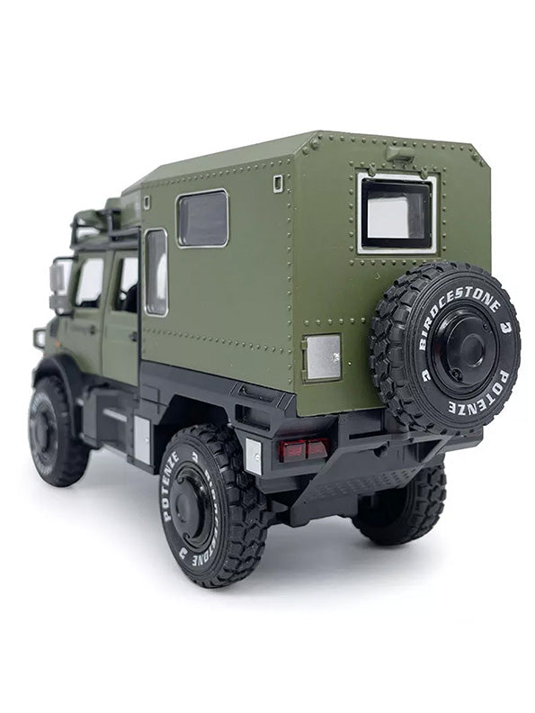 Mercedes Unimog U5000 Diecast Off-Road Vehicle Motorhome - Green Scale 1:24 (T-M-16) - Toyloft