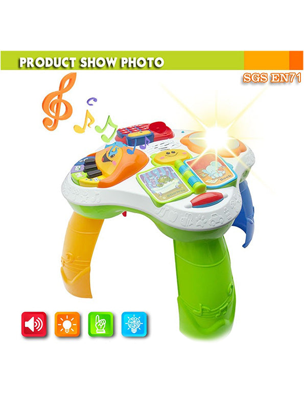 Learning Activity Table With Piano Music And Drum For Kids (NX-AG-24) - Toyloft
