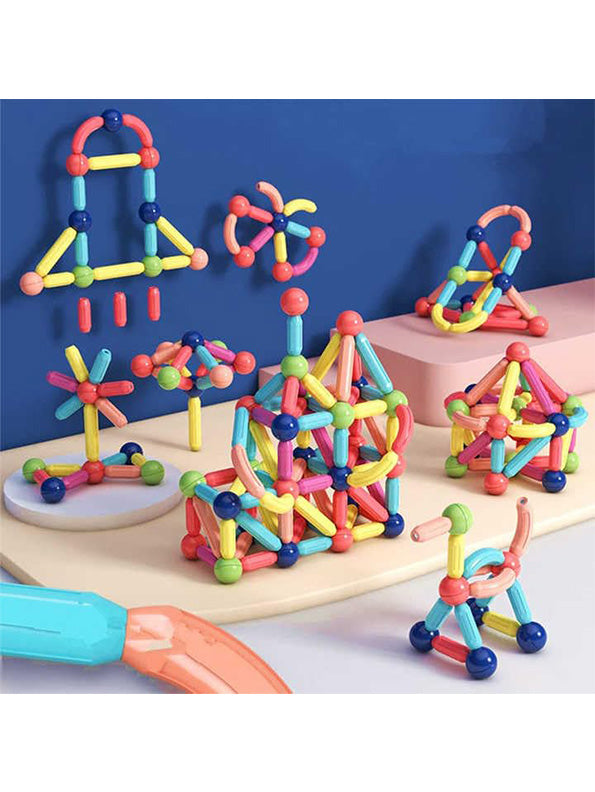 Magnetic Sticks Building Blocks For kids - 64 Pcs (NX.L-10) - Toyloft