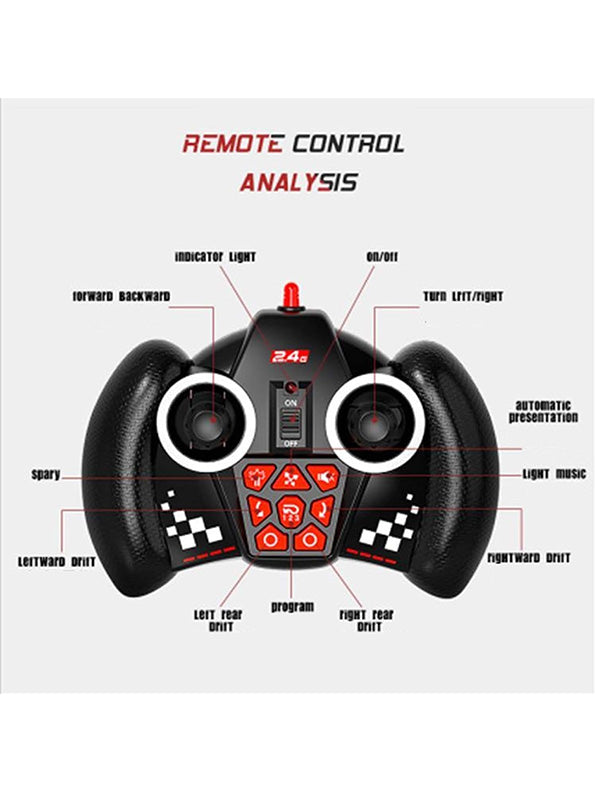 Stunt Radio Control RC Drift Car - Yellow - Toyloft