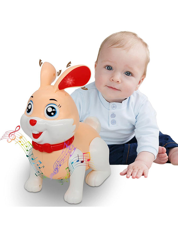 Musical Rabbit Toy For Kids Light And Sound - Pink (L-5) - Toyloft