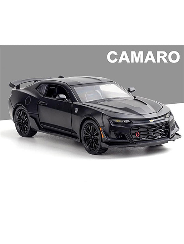Chevrolet Camaro Metal Model Diecast Car - Matte Black Scale 1:32 (T-M-15) - Toyloft