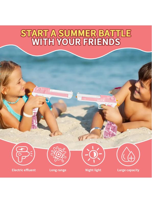 CY041 StreamBlaze TurboJet Waterproof Electric Water Gun – High-Powered, Battery-Operated Soaker for Epic Water Battles.