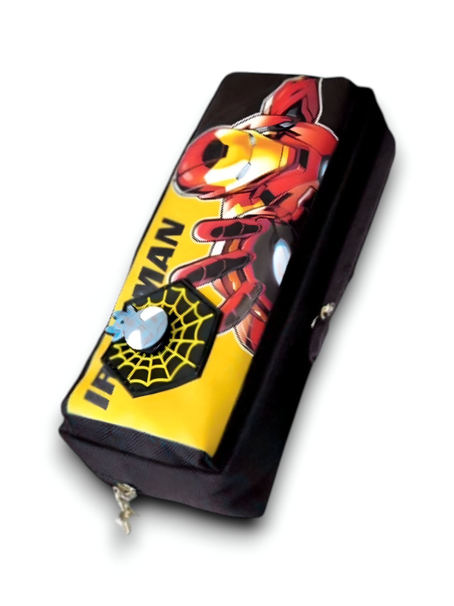 Black - Iron-Man Soft Pouch – Avengers Spinner Pouch with Double Chain in Blister Card | Marvel Superhero Accessory NOVHBC-188984
