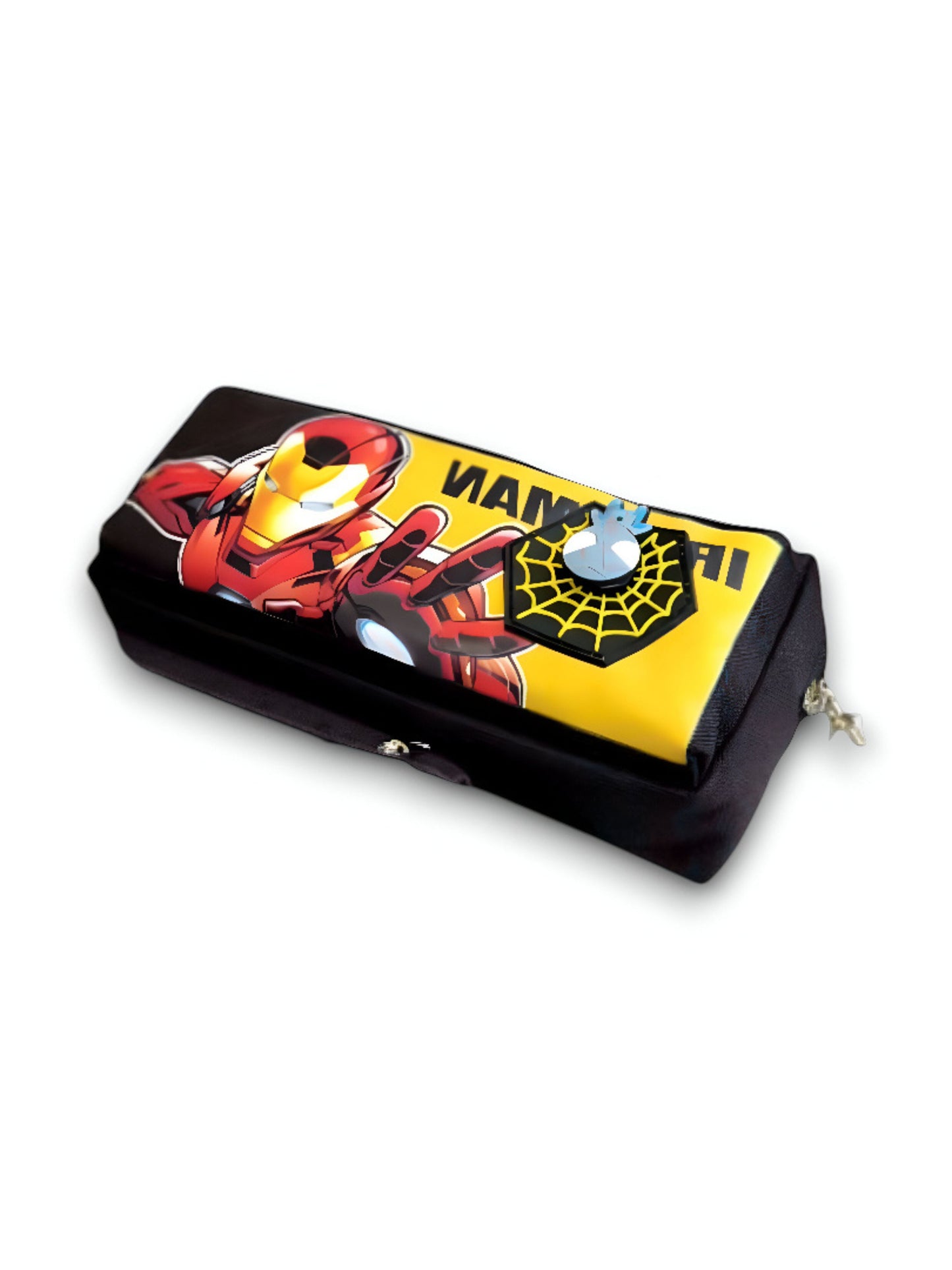 Black - Iron-Man Soft Pouch – Avengers Spinner Pouch with Double Chain in Blister Card | Marvel Superhero Accessory NOVHBC-188984