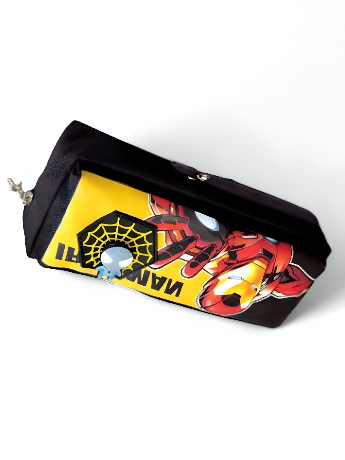 Black - Iron-Man Soft Pouch – Avengers Spinner Pouch with Double Chain in Blister Card | Marvel Superhero Accessory NOVHBC-188984