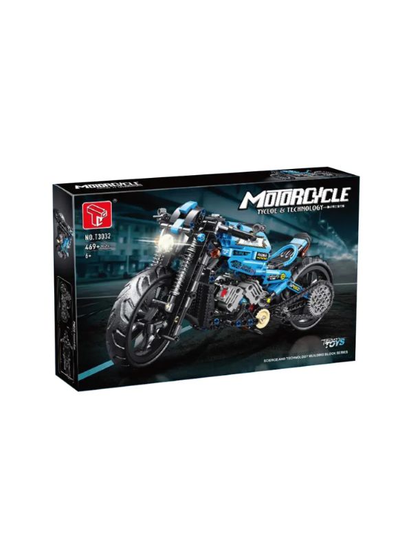 StormRider T3032 – Technical Motorcycle Model Building Kit | Motorbike Bricks Assembly Toy for Kids - MD1637.