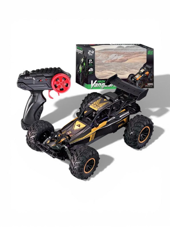 Vanguard High-Speed RC Buggy Toy – Rechargeable Remote Control Off-Road Car Yellow LMI15818.