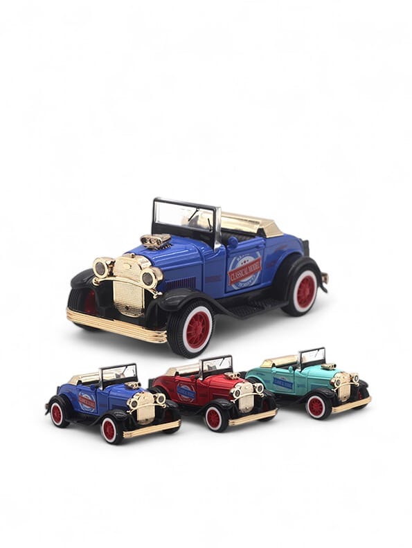Vintage Open Roof Diecast Car Scale 1:36 Pack Of 3 - (FY-O-24) - Toyloft