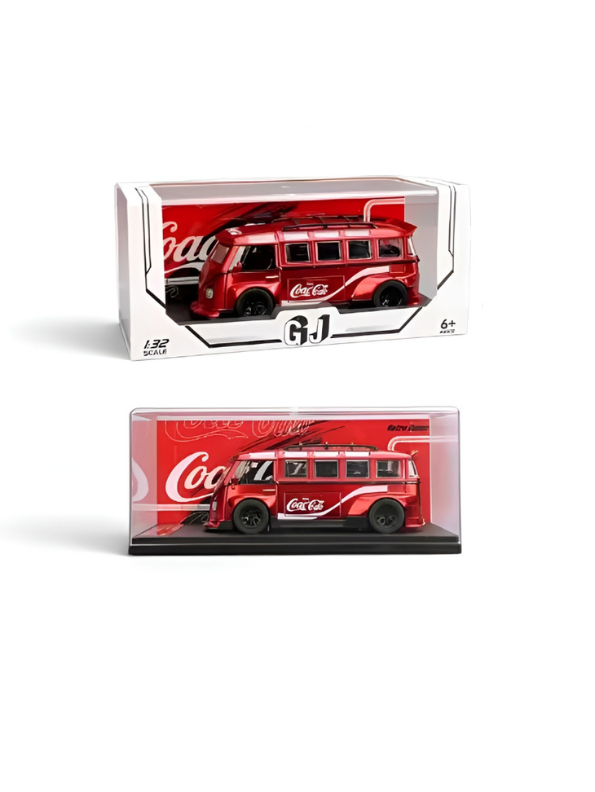 Volkswagen 1:32 Scale Diecast Vintage Widebody Camper Van Coca-Cola Edition MD20.