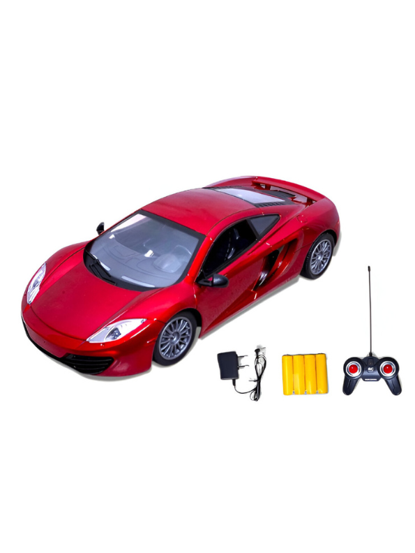 VoltDrift RC – RC Racing Sports Car for Kids, High-Speed Electric GReddy Racing Series Toy with Rechargeable Battery Red LMI8885.