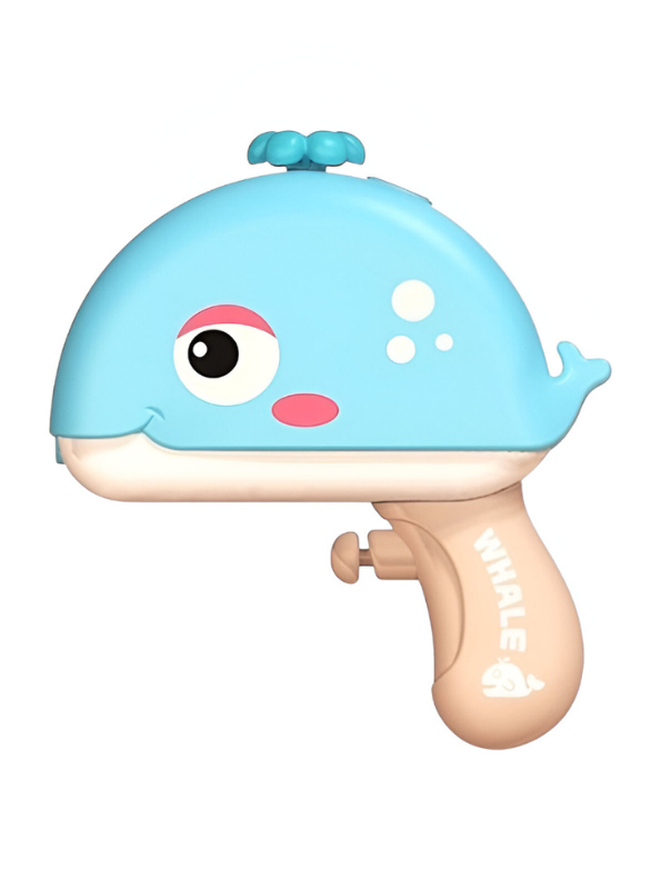 Blue Dolphin Cartoon Whale Water Gun – Portable Summer Squirt Toy for Kids, Beach & Pool Fun, Outdoor Party Favor LMI11303