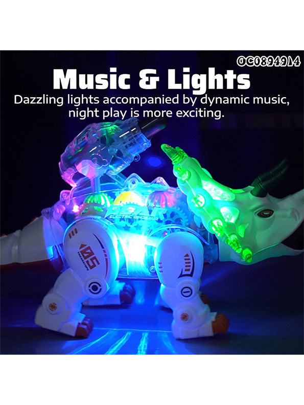 Walking Dinosaur Toy For Kids - White (MS-O-24) - Toyloft