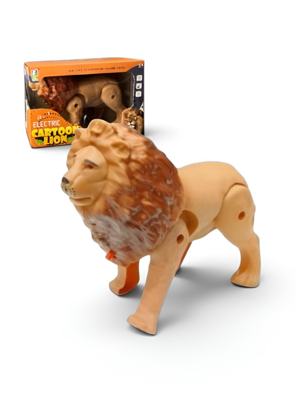 Walking Lion Toy with Roaring Sound & LED Lights LMI14072.