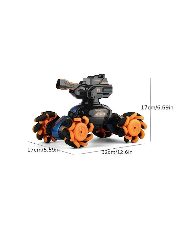 Water Bomb RC Tank Toy Car 2.4GHz Remote Control - Orange (MS-M-78) - Toyloft