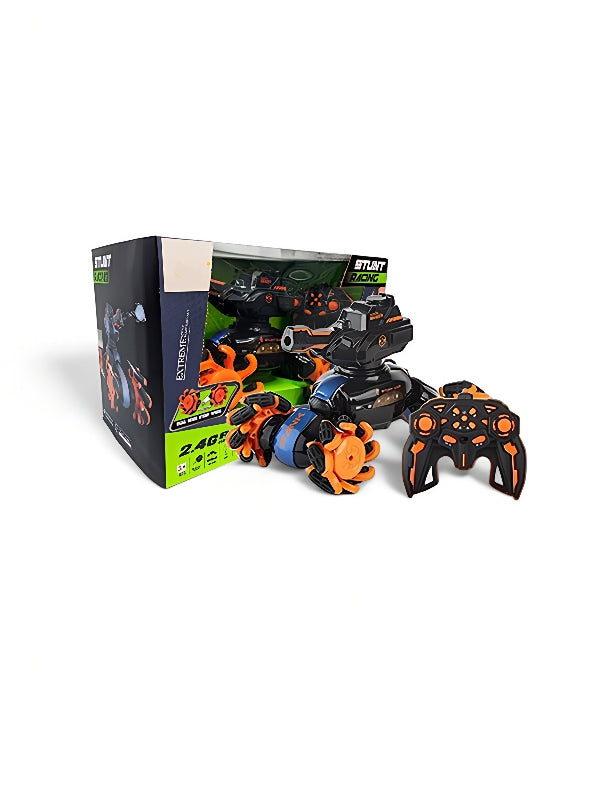 Water Bomb RC Tank Toy Car 2.4GHz Remote Control - Orange (MS-M-78) - Toyloft