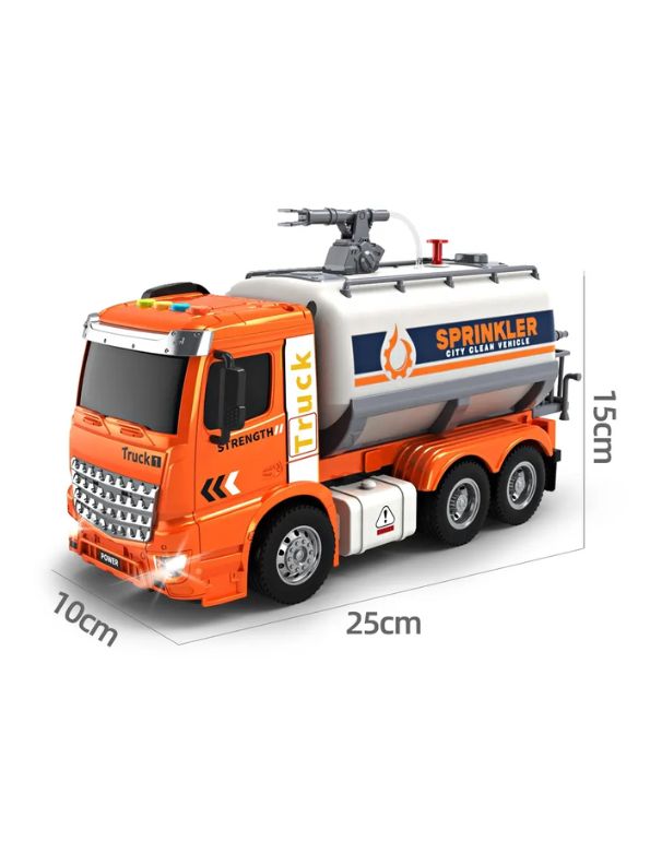 Orange - Water Tanker Carrier – Durable, Push & Go Vehicle Toy for Boys & Girls LMI15049.