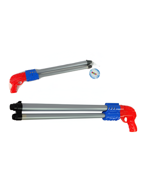 WaveBlaster Duo – Double Nozzle Water Gun Pichkari Toy for Kids Red LMI15837.