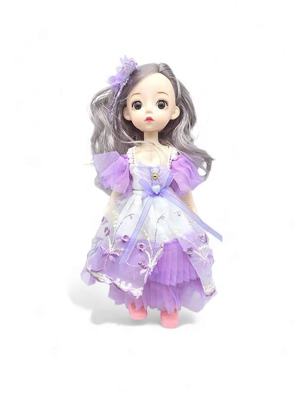 Lavender Baby Doll Toy for Kids - Barbie Style Doll (L-90) | Cute Playtime Baby Dolls for Little Ones - Toyloft