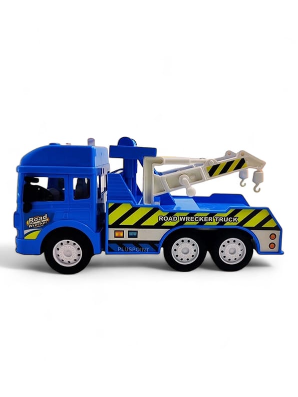 Police Tow Truck Toy For Kids - Blue (L-85) - Toyloft