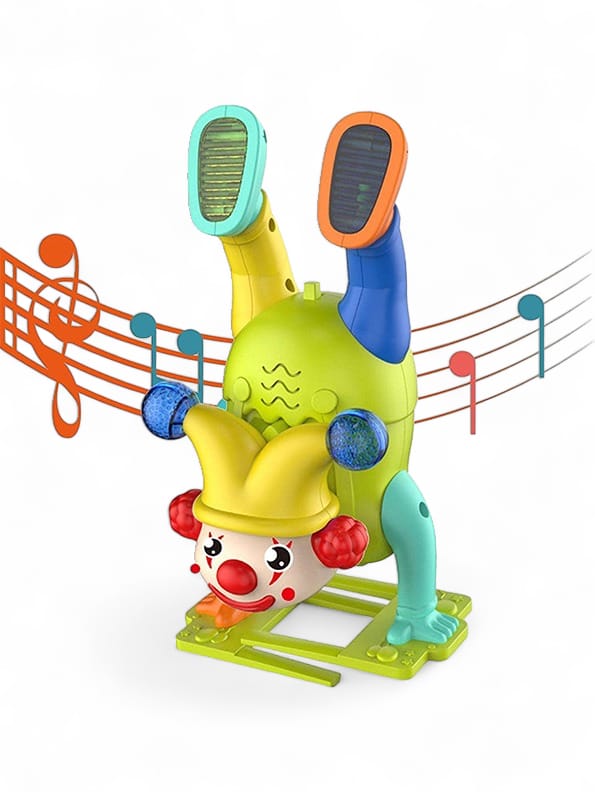 Joker Dancing Toy Walking With Music & LED Light - Green (L-103) - Toyloft