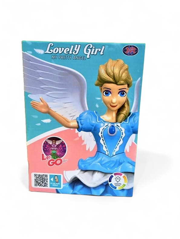Beautiful Music Doll with 3D Lights - Barbie Style Blue Doll (L-103) | Musical & Light-Up Doll Toy for Kids - Toyloft