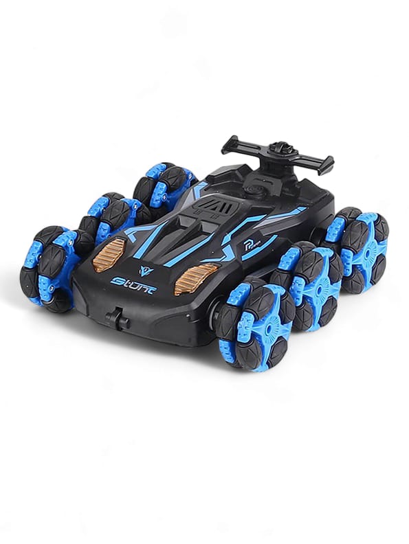 Remote Control 6 Wheeler Stunt Car - Blue (MS-May-29) - Toyloft
