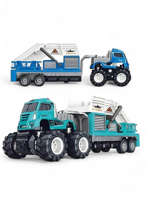 Transport Friction Powered Truck Toy For Kids - Blue - MS-JLY-24 - Toyloft