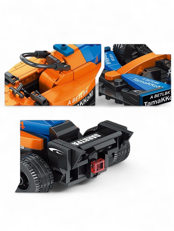 Lego Racing Car Blue And Orange Educational Toy For Kids (NX-AG-24) - Toyloft