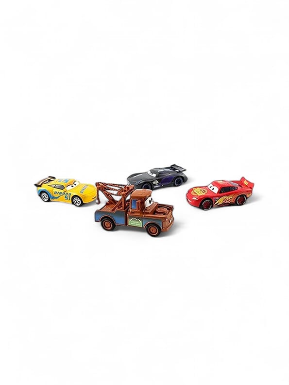 Pack of 6 McQueen Multi Colour Car Set (MS-S-24): Lightning McQueen, Flash McQueen, and Hot Wheels Collection for Real Cars 2 & 3 Fun! - Toyloft