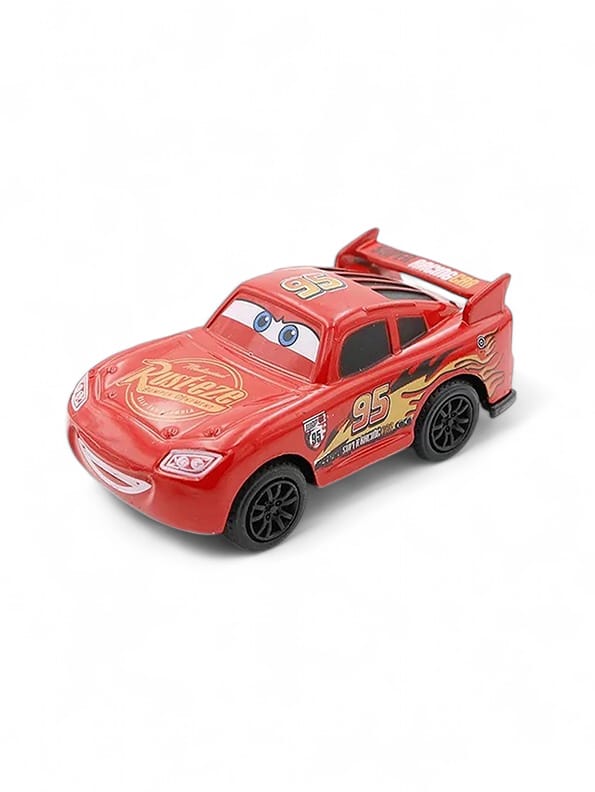 Pack of 6 McQueen Multi Colour Car Set (MS-S-24): Lightning McQueen, Flash McQueen, and Hot Wheels Collection for Real Cars 2 & 3 Fun! - Toyloft