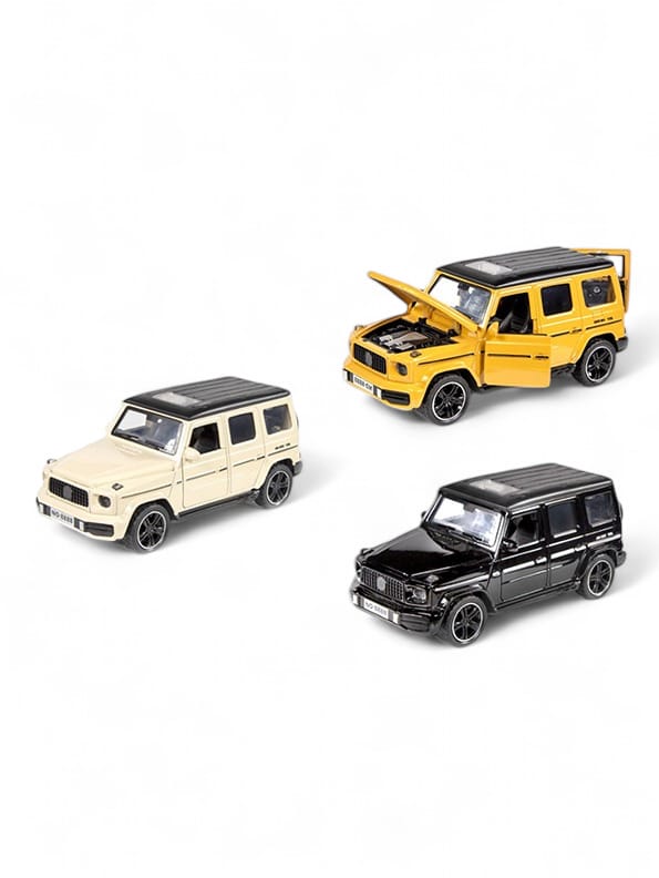 G Wagon Metal Metal Diecast Car - Scale 1:32 - Pack Of 3 (MS-S-24) - Toyloft