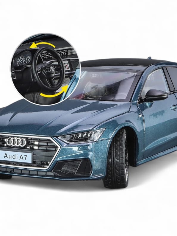 Audi A7 1:24 Scale Diecast Metal Model Car – Blue (MD-N-24)