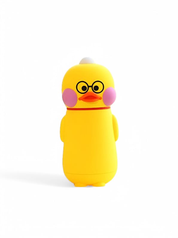 Specs Duck - QuackSip – Adorable Duck Glass Water Bottle for Kids | Cute & Eco-Friendly Leakproof Bottle - NS557