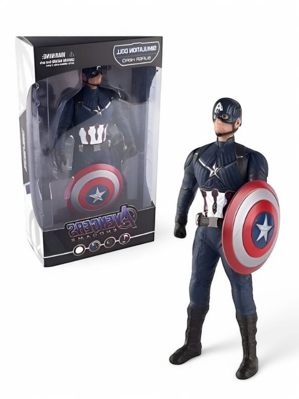 Aegis Avengers – Titan Hero Series PowerFX Captain America Action Figure | Marvel Toy for Kids - NX12205