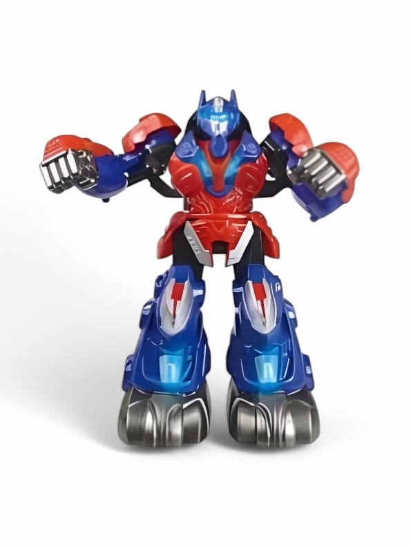 BLUE - RoboChamp Battle Bots – 2.4G Remote Control Fighting Robot Toy | RC Boxing Robot with Dual Joysticks for Kids - NX14791