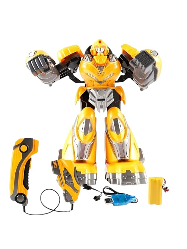 YELLOW - RoboChamp Battle Bots – 2.4G Remote Control Fighting Robot Toy | RC Boxing Robot with Dual Joysticks for Kids - NX14791