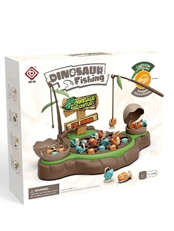 Dino Catch Adventure – Rotating Musical Fishing Game Toy | Fun Fishing Set for Kids & Toddlers - NX12578