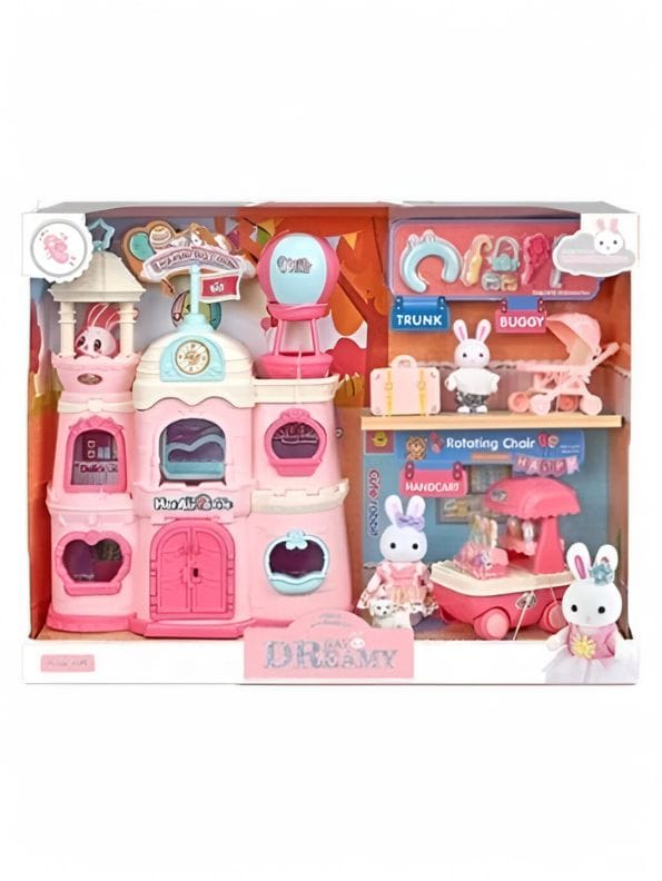 Bunny Haven Dollhouse – Cute Rabbit-Themed Playset for Kids | Adorable Mini Doll House Toy - NX13770