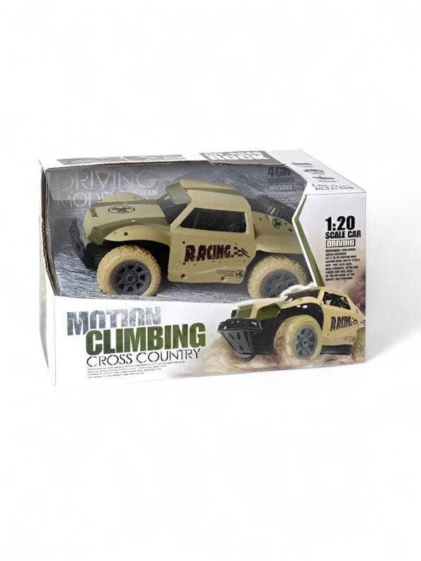 RallyRider X1 1:20 Scale Remote Control Mini Jeep – 4WD Mud Slinger Rock Crawler Truck Toy for kids.