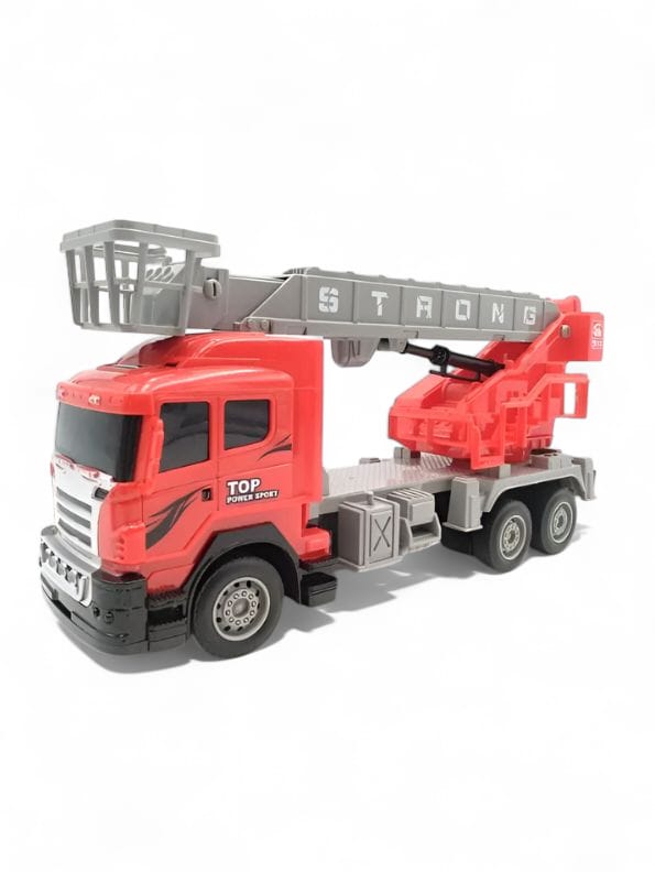 FireStorm Climb & Spin RC Fire Truck Toy with 360° Rotatable Telescopic Ladder – Kids' Rescue Engine