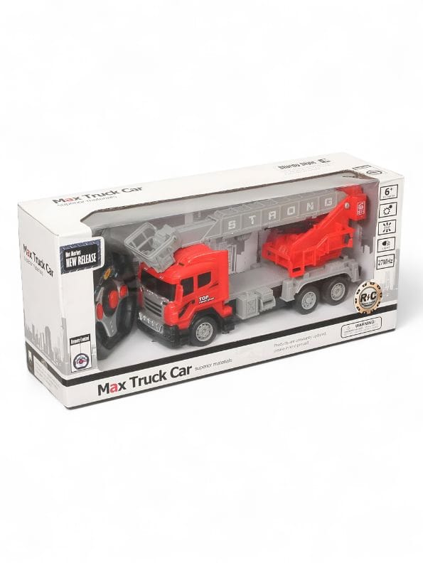 FireStorm Climb & Spin RC Fire Truck Toy with 360° Rotatable Telescopic Ladder – Kids' Rescue Engine